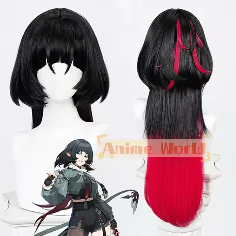 Zenless Zone Zero Jane Doe Cosplay Wig Heat Resistant Synthetic Hair Halloween Party