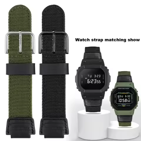 High Quality Nylon WatchBand for Casio AE-1000 W-S200H W-800H W-216H 735H W-215 AEQ-110W SGW-300H 40