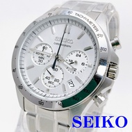 SEIKO SPIRIT 10ATM Waterproof Chronograph SBTR009 Simple Design Silver Men's Watch [Direct From Japan]