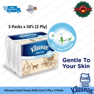 Kleenex Face Tissue Daily Care / Natural Cotton Extract / Tissue Pack / Pocket Tissue