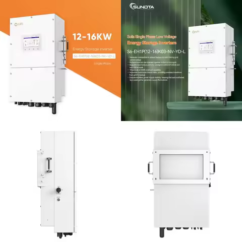 Solis High Performance Hybrid Inverter 12KW 14KW 16KW Single Phase Low-Voltage in Stock