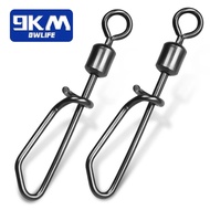 2025 New Fishing Swivels Snap 25~100pcs Stainless Steel Snap Fishing Rolling Swivels Saltwater Fishi