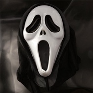 HALLOWEEN GHOST MASK/GHOST COSPLAY COSTUME/- Ghost Face Halloween mask with hood