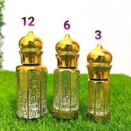 BOTOL KOSONG~[3ML-6ml-12ml]~ BOTOL BUNGA STICK BODY GOLD.