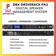 DBX DRIVERACK PA2 COMPLETE LOUDSPEAKER MANAGEMENT SYSTEM COMPRESSOR / LIMITER / EQUALIZER/ CROSSOVER