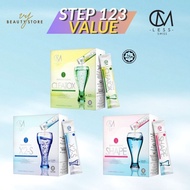 CM LESS Step 123 Detox Burn Fat Lock Oil Sugar & Fat Blocker
