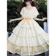 Super Fairy lolita Outer lolita Shawl Lace Cardigan Blouse Lantern Sleeve Shawl Top Women Summer Car