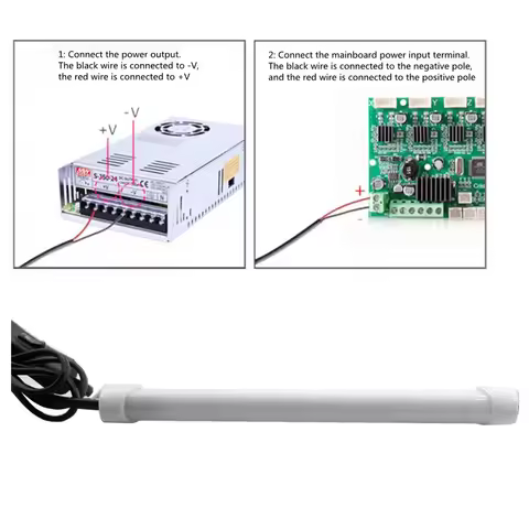 CS-Upgrade 24V 4.5W White LED Light Bar For 3D Printer Parter Creality Ender 3/Ender3 Pro /3V2/5,Cr-