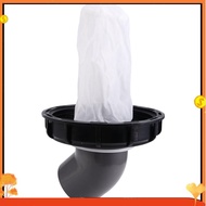 IBC Ton Pail Accessories Ton Pail Plastic with Filter Ton Pail Cover DN150 Black DN150-165MM 45 Degr