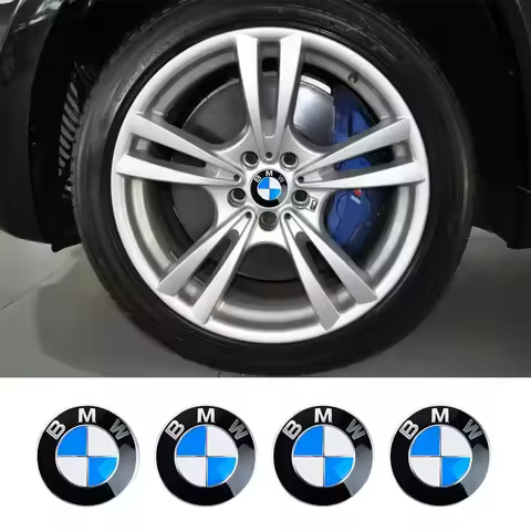 4Pc 68mm 56mm Wheel Center Caps Emblem Badge For BMW E39 E46 E90 E60 E87 E53 F10 F20 F30 M X3 X5 F30