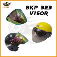 Ready Stock BKP Pilot Cruiser 323 Visor Siang Malam Universal 3 Pins Button Half V Shape Bob Heath M