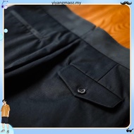 Vintage Gurkha Pants Men Military style High Waist Casual Straight Trousers Spring Autumn Fashion Lo