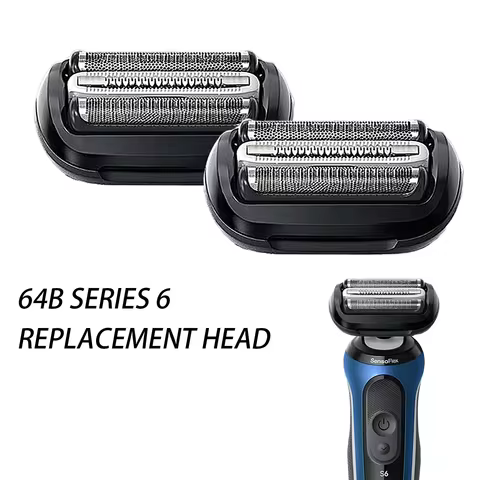 64B Electric Shaver Replacement Head for Braun Series 6 Easily Attach Compatible with New Generation