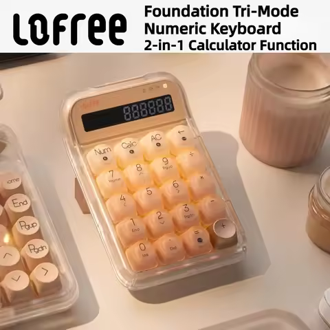LOFREE DOT Foundation Wireless Mechanical Numeric Keyboard Bluetooth Compact External Number Pad Gir