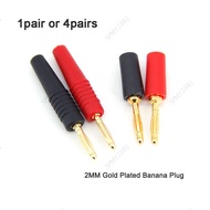 2MM Gold Plated Banana Plug socket Electrical Connector Adaptor  for Test Probes Instrument plug  MY