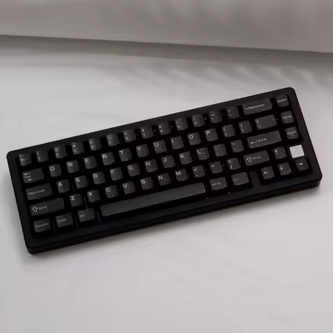 Black Glitter Keycap Set 114 Keys Cherry Profile ABS Custom Fit 60%-108% Peripheral Keycaps for Mech