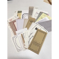 35pcs assorted paper ephemera