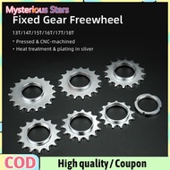 Stars【Ready Stock】13T/14T/15T/16T/17T Fixed Gear Bicycle Wheel Cogs Sprocket With Lock Ring Cycling Accessories For Fixie Track Bike Hub ซื้อทันทีเพิ่มลงในรถเข็น