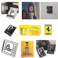 VESPA FRONT Head Fairing Badge Plate Tablet P Logo Square Sticker for Piaggio Vespa GTS 250 300 Spri