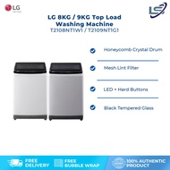 LG 8KG/9KG Top Load Washing Machine T2108NT1W1/T2109NT1G1 | Mesh Lint Filter | Auto Restart | Child 