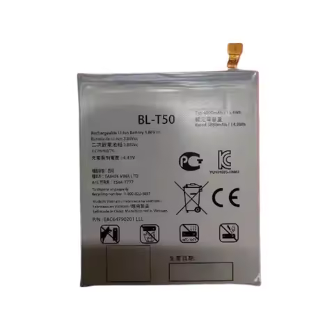 For LG Velvet LM-G900VM Velvet BL-T50 BL-T50 Replacement Battery 4000mAh 15.4V With Tool Mobile Phon