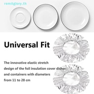 remitglory   Reusable Aluminum Foil Food Covers 20pcs Food Grade Heat Resistant Lids Ideal for Famil