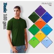 TSHIRT COTTON RIANS ROUNDNECK LENGAN PENDEK