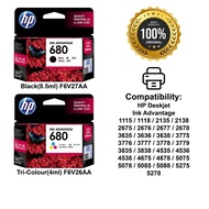 HP Printer Ink Advantage Cartridge HP680 | HP 680 Black Tri-Color