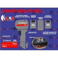 MESIN YAMAHA 25 pk outboard engine cover