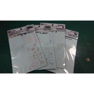 MG 00 SERIES Snow Fame/DALIN MG Waterslide decal for MG1/100 00 SERIES