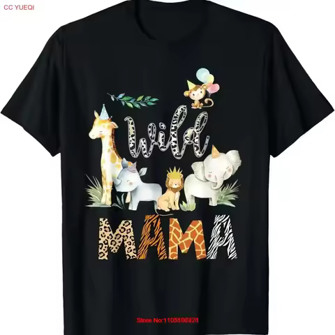Wild Mama Zoo Born 2nd Birthday Safari Jungle Family T Shirt vintage Washed Slightly graphic fashion