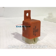 Relay 4 Pin 12V/24V ❄️ [TRUCK AIRCOND]