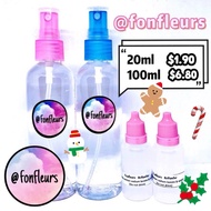 Fonfleurs Slimes 🇸🇬 Borax Slime Activator 20ml , 60ml, 100ml , 500ml Bottle Packet Making DIY Set Kit (Do Not Drink)