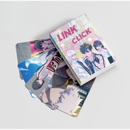 50-55pcs Manga Manhwa Characters Link Click Laser Holographic Lomo Cards Animation Cartoon Manhua Hi