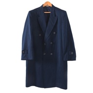 Áo Khoác Len Cổ Vest Cài Hai Hàng Dài Cổ Điển Vintage HongKong Dành Cho Nam Áo Khoác Ngoài Thời Tran