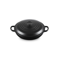 Cast Iron Pot Shallow Bottom With Lid Size 30cm Black 2nd braiser 30cm Matte 2nd Choice.