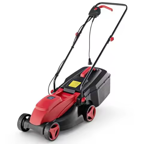 Electric Lawn Mower 10-AMP 13-Inch Corded Walk-Behind Lawnmower with Collection Box 3 Adjustable Hei