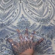 Premium Korean elishab sequin tile fabric, luxury sequin tile fabric, full sequin accessories