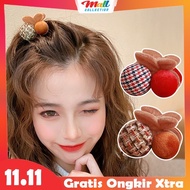 MALL - Premium Korean Women's Hair Clips with Layers Pendant Button Decorationbeludru ACC01