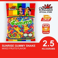 Sunrise 2.5kg Snake Candies Chewy Gummy Candies Snack