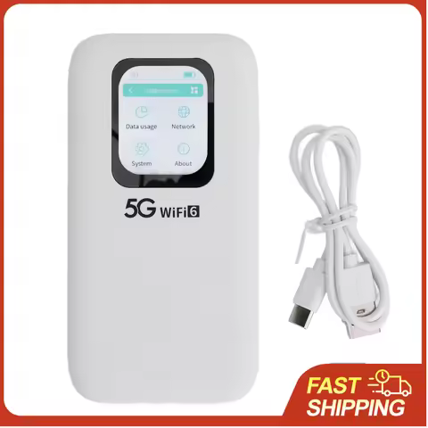 5G Mobile Hotspot Travel Wifi Device High Speed 2.01in 2.77Gbps Download WiFi 6 with SIM Card Slot f