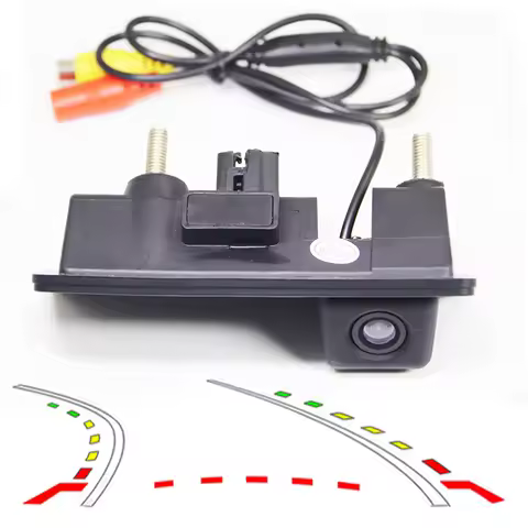 Dynamic Trajectory Car Rear View Camera for Audi A6L A4L A4 A5 S5 Q3 Q5 Q7 Trunk handle Reversing Re