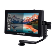 FEELWORLD F6 PLUS 6 Inch On-Camera Field Monitor Kit 3D LUT Video Assist with Sunshade Tilt Arm Supp