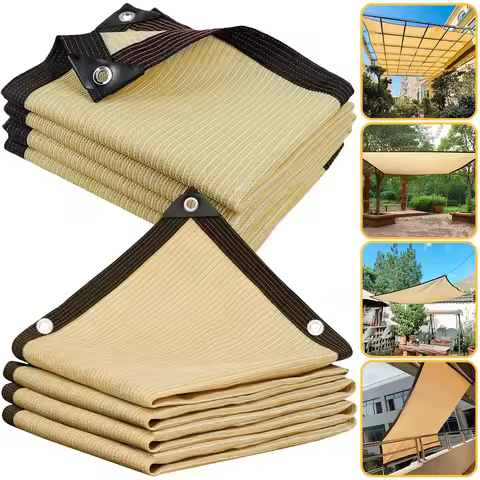4x5m Outdoor garden sunshade net, terrace sunshade, camping sunshade net, UV protection, HDPE sunscr