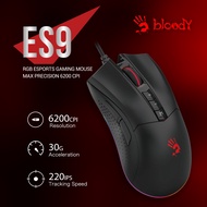 [Bloody Official] A4Tech Bloody ES9/ES9 Pro/ES9 Plus Optical Wired Gaming Mouse 6200 CPI 5-Speed Adj