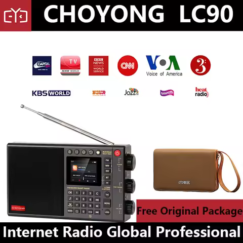 CHOYONG LC90 Radio Multi-Band Smart Internet Radio (GLOBAL VERSION) WIFI/4G AM/FM,SSB,Longwave&Short