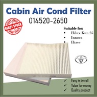 Cabin Air Filter For Toyota Hilux Kun25 Kun26, Innova TGN40, Hiace KDH200 (014520-2650)