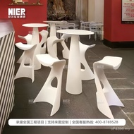 Restaurant Hotel Glass Steel Sales Office Creative Commercial Shopping Mall Bar Mei Chen Chair Round