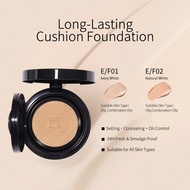 1pc Funny Elves Cushion Foundation, Kem nền dạng Cushion lâu trôi, 4 màu có sẵn, Kem nền lì/che khuy