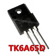 10pcs TK6A65D TO 220F K6A65D TO 220 TK6A65 TO220F MOSFET N Ch FET 650V 4.0s IDSS 10 uA .95 Ohm